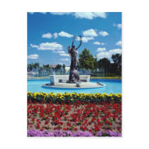 Pink Exhibition Place statue, Toronto, Ontario flo Post Cards