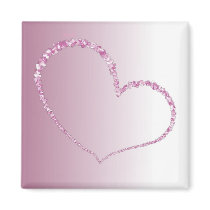 Pink Fade Magnet magnets