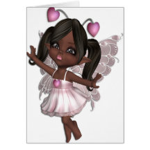 Pink Fairy Greeting Card