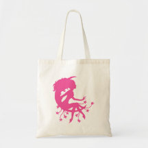 pink fairy on moon with stars bags