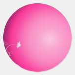 pink fantasy round sticker
