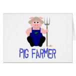 Pink Farmer Pig Blue Pig Farmer cards