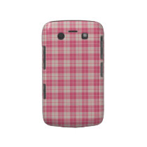 Pink Fashion Plaid Blackberry Bold Case casemate cases