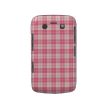 Pink Fashion Plaid Blackberry Bold Case