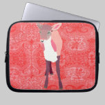 Pink  Fawn Red Ornate Computer Sleeve laptop sleeves