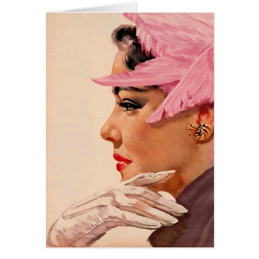 Pink Feathers Card