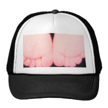 PINK FEET MESH HATS