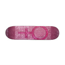 Pink Female Symbol Skateboard