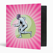 Pink Fencing Vinyl Binders