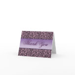 Pink Filigree Thank You Card