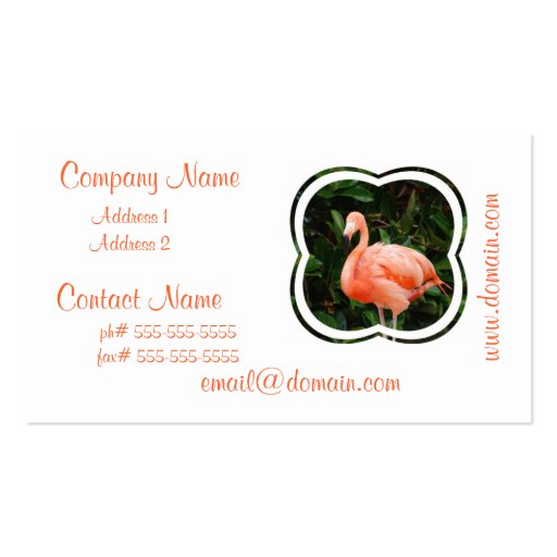 Pink Flamingo Business Cards