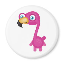 Pink Flamingo - My Conservation Park Refrigerator Magnets
