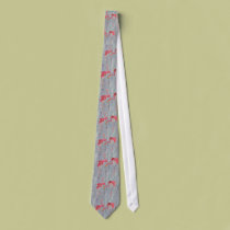 Pink Flamingos Necktie, Men's Tie ties