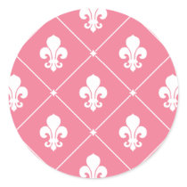 Pink Fleur de Lis