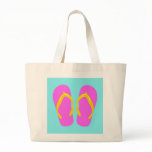 Pink Flip-Flop Tote Bag