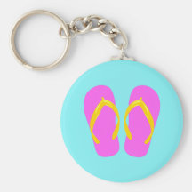 Pink Flip-Flop Key Chain
