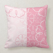 Pink Floral American MOJO Pillow