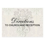 pink floral art nouveau vintage art business cards