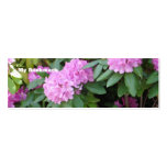 Pink Floral Bookmark Business Cards