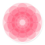 Pink floral design stickers