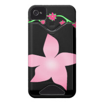 Pink Floral Escape Id Iphone 4 Cases