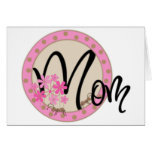 Pink Floral Mom Card