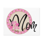 Pink Floral Mom Post Card