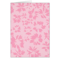 Pink floral pattern. card