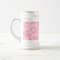Pink floral pattern. coffee mug