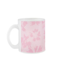 Pink floral pattern. mugs