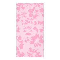 Pink floral pattern. photo greeting card