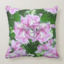 Pink Floral Pillow