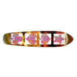 Pink Floral Poker Signs - Diamond,Spade,Heart,Club skateboards