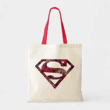 Pink Floral S-Shield Canvas Bags
