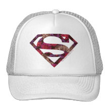 Pink Floral S-Shield Hats