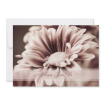 Pink Floral Wedding Vow Renewal Invitations