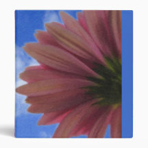 Pink Flower Binder