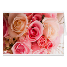 Pink Flower Bouquet Cards