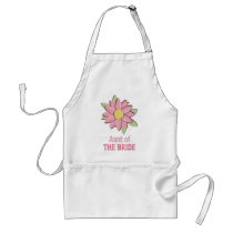Pink Flower Bride Aunt Aprons