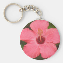 Pink Flower Burst Key Chain