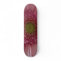 Pink Flower Close Up Big Flower Skateboard