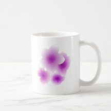 Pink flower coffee mug