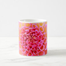 Pink flower coffee mugs