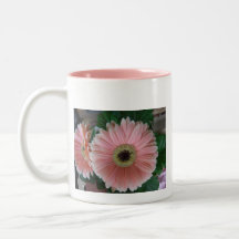 pink flower coffee mugs