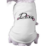 Pink Flower Diva Pet Shirt