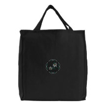 Pink Flower Embroidered Bag