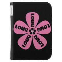 Pink Flower for Love Caseable Case Kindle Keyboard Cases