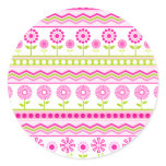 Pink Flower garden Sticker
