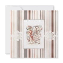 Pink Flower Girls Custom Invitation