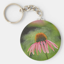 Pink flower keychains